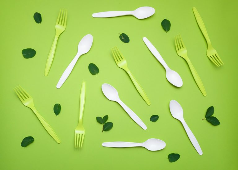 green cutlery